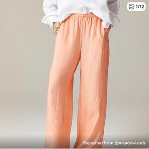 J. Crew Strauss Pant in blushing Peach